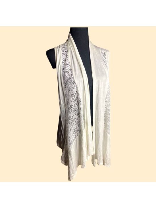 Apt. 9 Sweaters - Womens |Sleeveless Lacy Cover up Cardigan.l   DSST-06